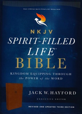 NKJV Comfort Print Spirit-Filled Life Bible, Third Edition, Imitation Leather, Brown  -     By: Jack Hayford
