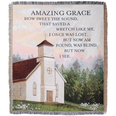 Amazing Grace Woven Tapestry Throw  - 