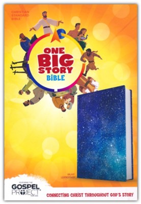 CSB One Big Story Bible--soft leather-look, galaxy  - 