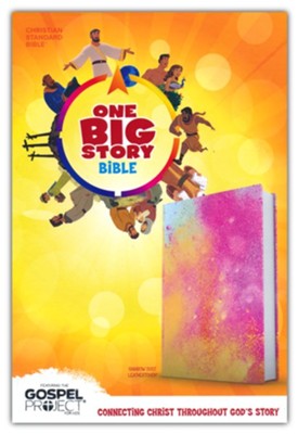 CSB One Big Story Bible--soft leather-look, rainbow dust  - 