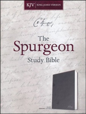 KJV Spurgeon Study Bible--genuine leather, black  -     Edited By: Alistair Begg
