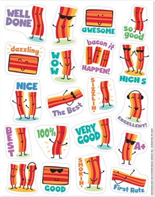 Bacon Scented Stickers (Pack of 80)   - 