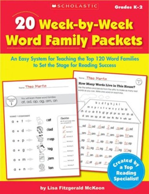20 Week-by-Week Word Family Packets  -     By: Peter Golding
