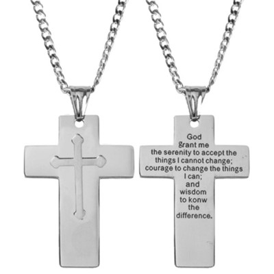 Cross, Serenity Prayer, Necklace - Christianbook.com