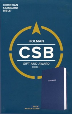 CSB Gift & Award Bible--imitation leather, blue  - 