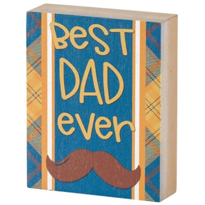 Best Dad Ever Tabletop Plaque  - 