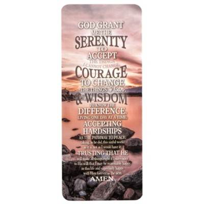 serenity prayer short version printable bookmark