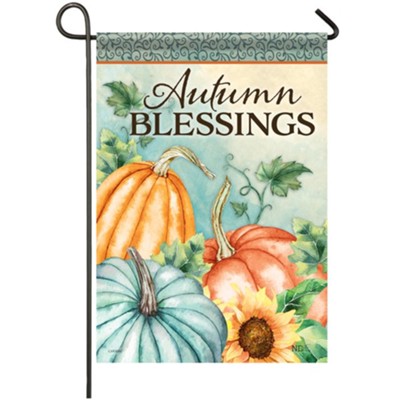 Autumn Blessings Flag, Small  -     By: ND Art & Design
