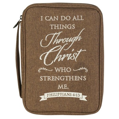 I Can Do All Things Bible Cover, Large Print  - 