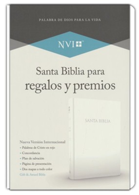 NVI Biblia para Regalos y Premios, blanco imitacion piel (Gift & Award Bible, White Imitation Leather)   - 