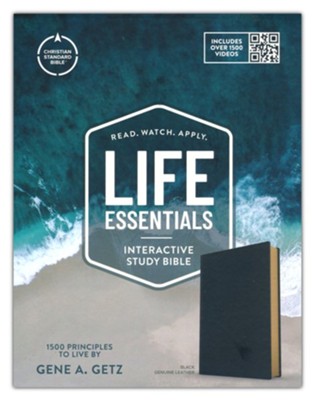 CSB Life Essentials Study Bible--genuine leather, black  -     Edited By: David K. Stabnow
    By: Gene A. Getz
