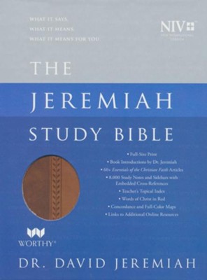 jeremiah brown david christianbook study niv imitation bible leather