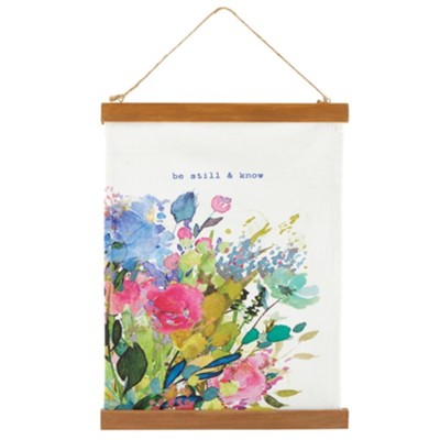 Be Still Framed Canvas Banner  -     By: Amylee Weeks
