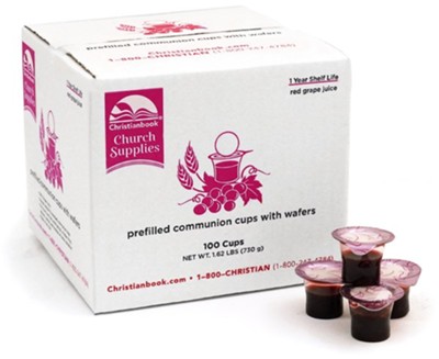 Christianbook Prefilled Communion Cups, Box of 100   - 