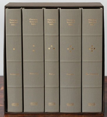 CSB Reader's Bible, Cloth-Over-Board, 5 Volumes  - 