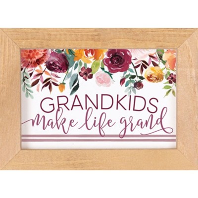 Grandkids Make Life Grand Framed Art  - 