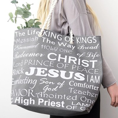 Names of Jesus, Large Tote Bag