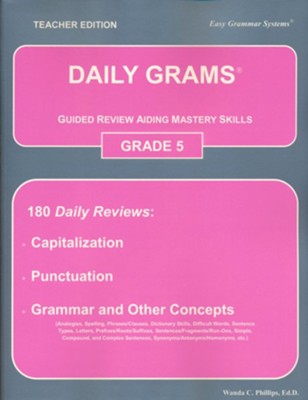 Daily Grams Grade 5, Teacher Edition   -     By: Wanda Phillips
