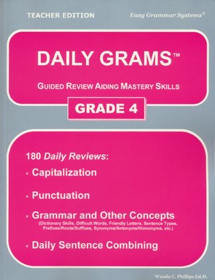Daily Grams Grade 4, Teacher Edition   -     By: Wanda Phillips
