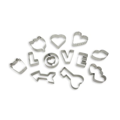 Bake with Love Cookie Cutter 12 Piece Boxed Set  - 