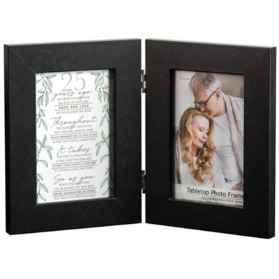 25th Anniversary Double Photo Frame  - 