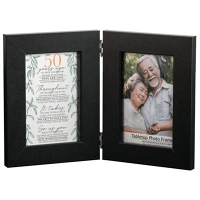 50th Anniversary Double Photo Frame  - 