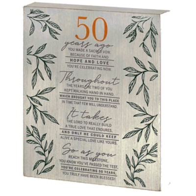 50 Years Ago 50th Anniversary Plaque  - 