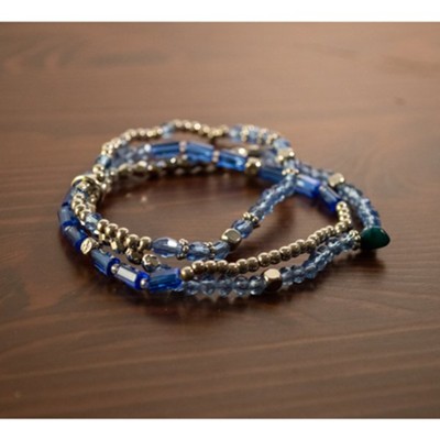 Beaded Bracelet, Blue  - 