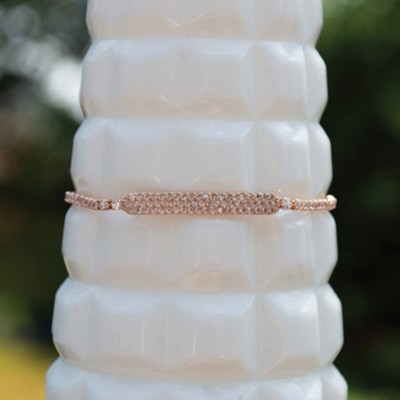 Bar Bracelet, Rose Gold  - 