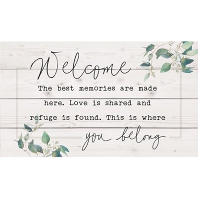 Welcome Here Is Where The Best Memories Are Made Pallet Decor Christianbook Com