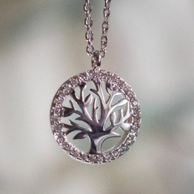 Tree Of Life Necklace, Silver - Christianbook.com