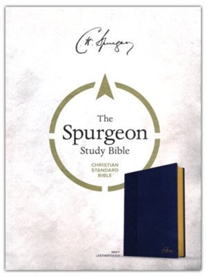 CSB Spurgeon Study Bible--soft leather-look, navy blue  -     By: Alistair Begg
