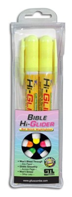 Bible Hi-Glider Gel Stick, Yellow, Pack of 2  - 