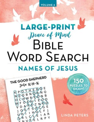 Peace of Mind Word Search: Names of Jesus  - Large-Print  -     By: Linda Peters
