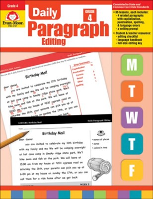Daily Paragraph Editing, Grade 4   - 