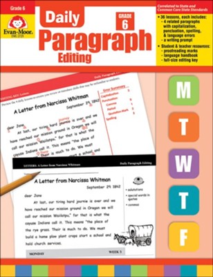 Daily Paragraph Editing, Grade 6   - 