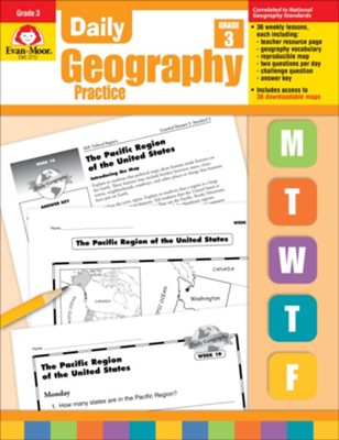 Daily Geography Practice, Grade 3   - 