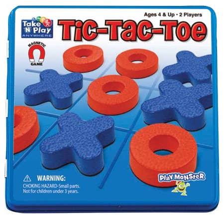 Tic Tac Toe Game 4.5 cm Blue, Toys \ Games