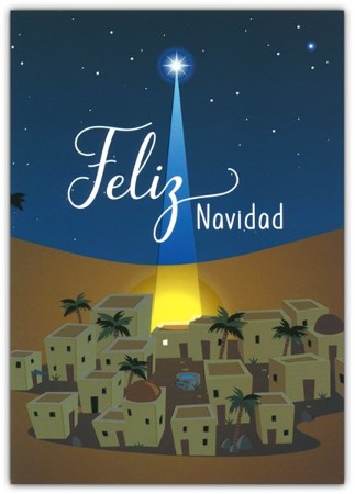 Tarjeta Feliz Navidad Estrella de Belén (Merry Christmas Card ...