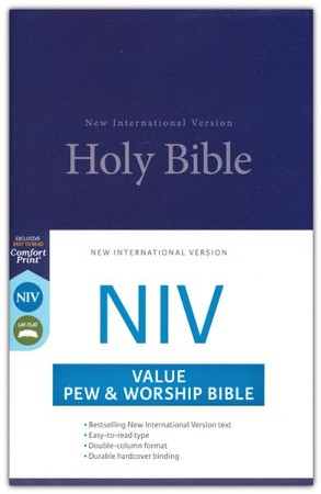 Niv Value Pew And Worship Bible--hardcover, Blue: Zondervan 