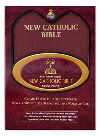 St. Joseph New Catholic Bible (NCB) Giant Print, Red Hardcover ...