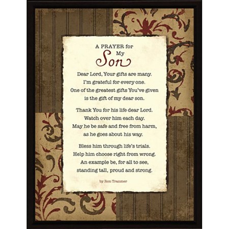 A Prayer For My Son Plaque Christianbook Com