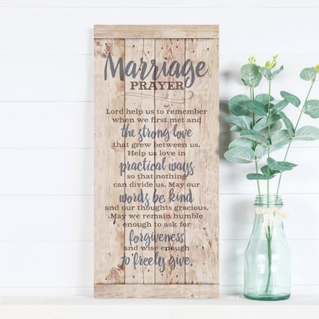 Marriage Prayer Wood Plaque - Christianbook.com