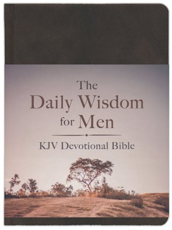 KJV Daily Wisdom for Men Devotional Bible - Imitation leather covered ...