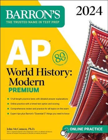 AP World History Modern Premium 2024 5 Practice Tests   124288EB 