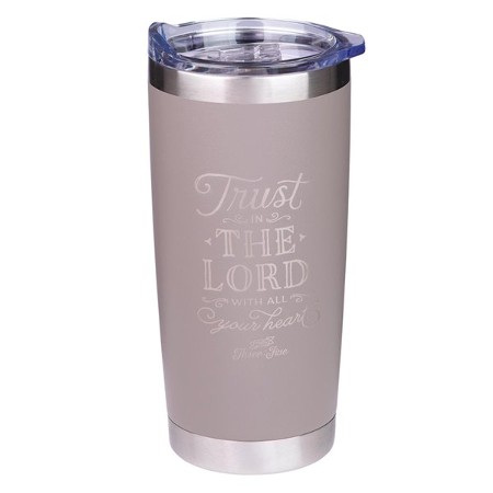 Christian Art Gifts - Be Strong in The Lord Stainless Steel Camp