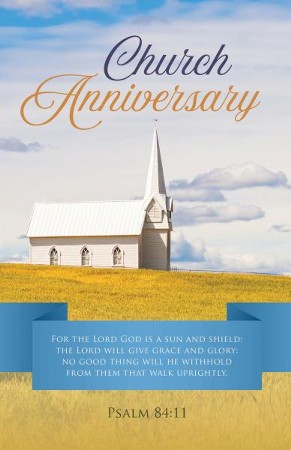 Church Anniversary (Psalm 84:11, KJV) Bulletins, 100 - Christianbook.com