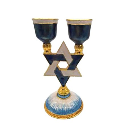 Shabbat Candle Holders with Star of David - Christianbook.com