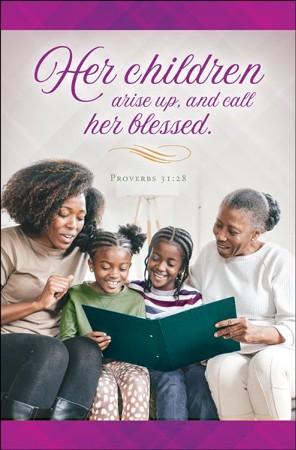 Mother's Day Bulletin-Happy Mother's Day, Proverbs 31:30, Pack Of 100, only  8¢ each