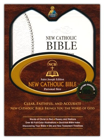 St. Joseph New Catholic Bible (NCB), Personal Size, White Imitation ...